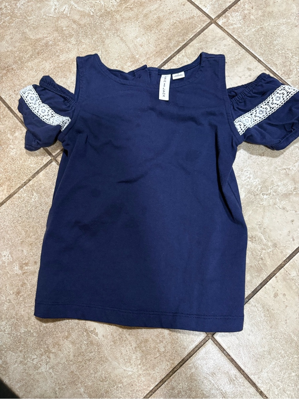 Janie and Jack Navy Blue Crewneck Top
